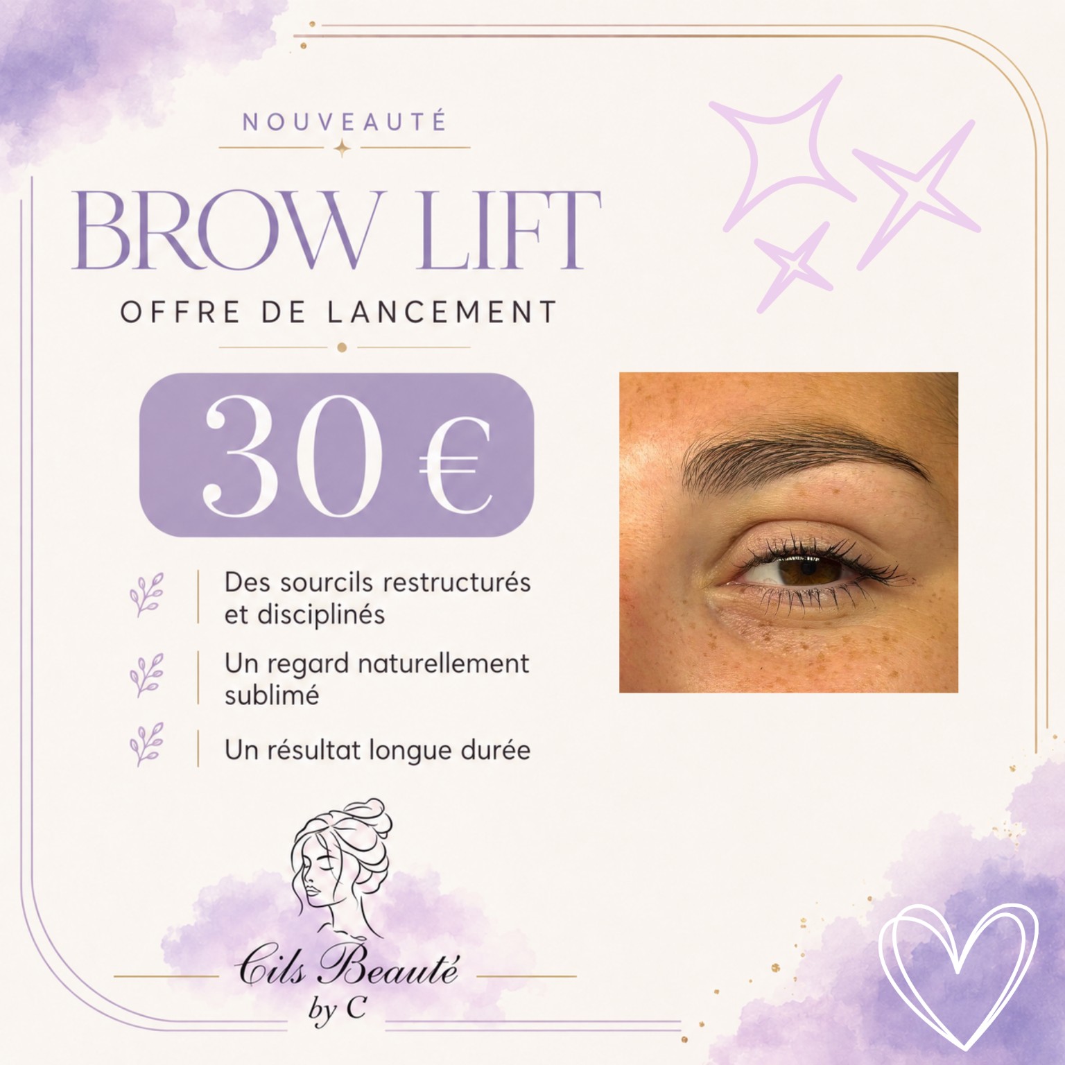Publication promotionnelle Brow Lift